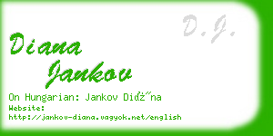 diana jankov business card